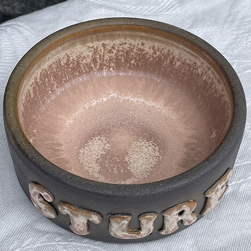 Djurskål med eget namn timmervikens keramik